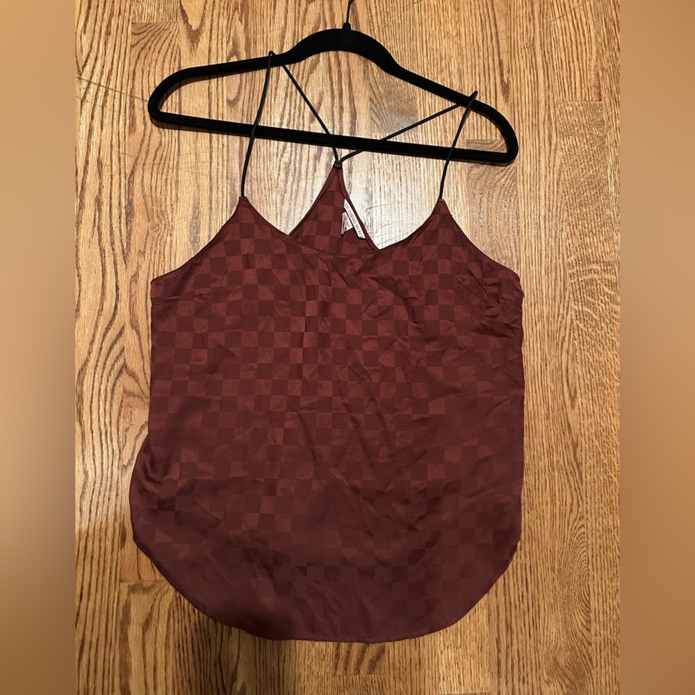 Victoria’s Secret Flowy Brown Silky Top